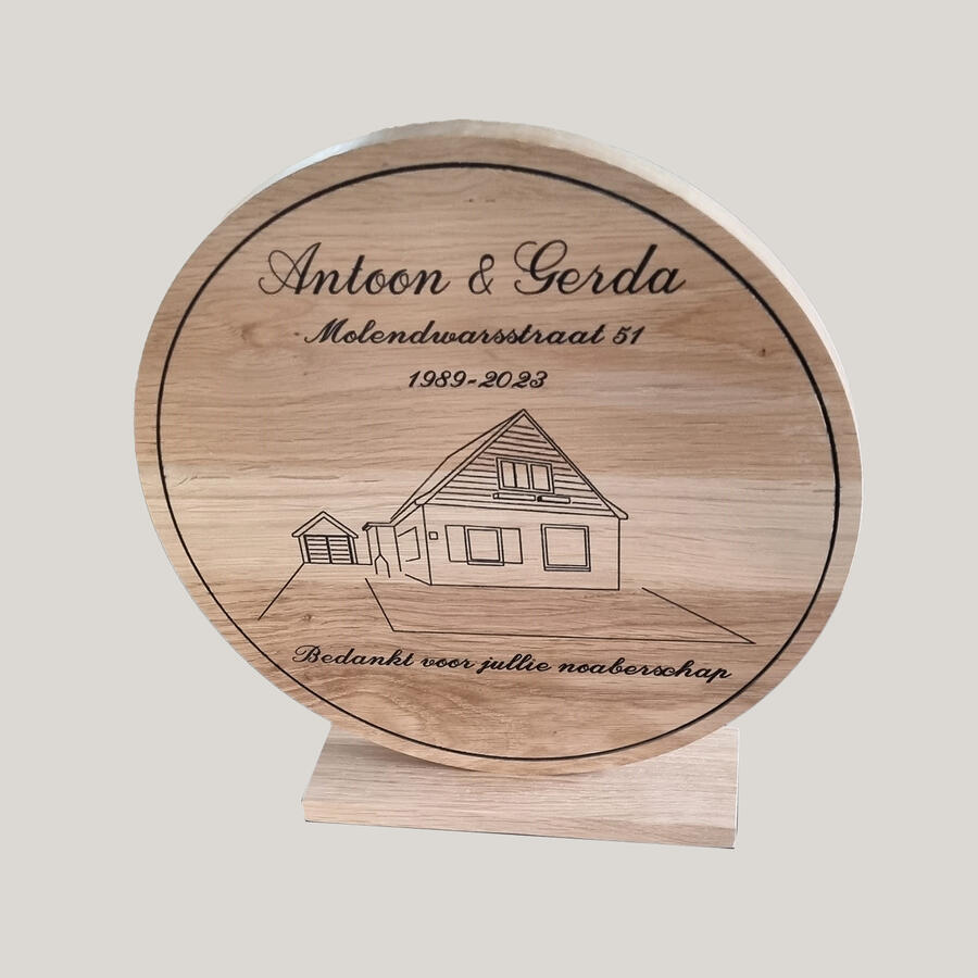 Aandenken/Cadeauplank